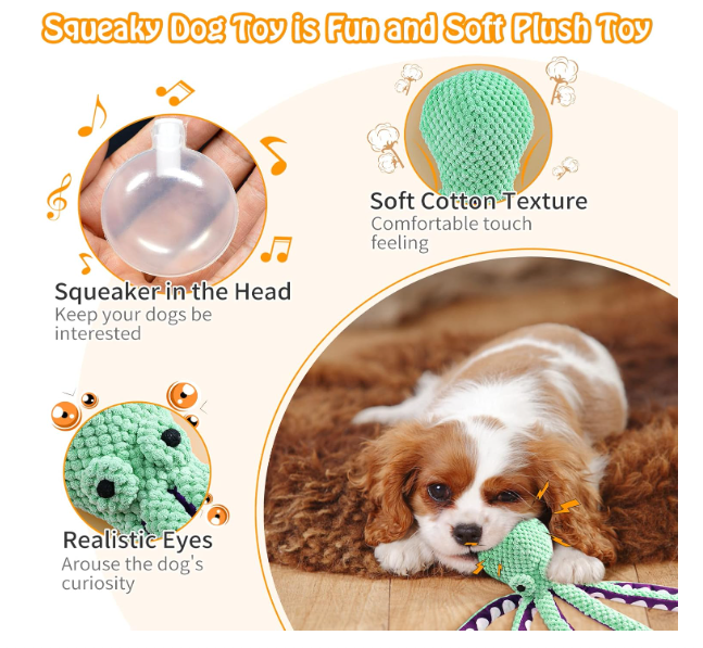 Stuffed Dog Toys for Large Dogs, Cute Plush Dog Toys for Small/Medium/Large Pets to Play