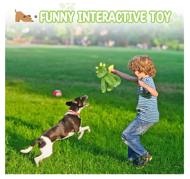 Squeaky Dog Toys Plush Dog Toy with Crinkle Paper Stuffed Durable Dog Chew Toys