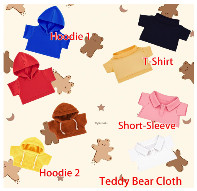 ersonalized Teddy Bear Clothes with Photo Name