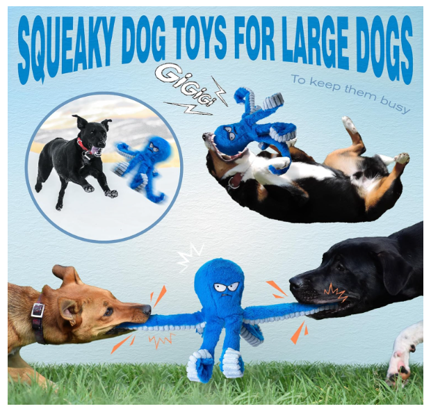 Tough Dog Toys, Stuffed Chew Large Dog Toys