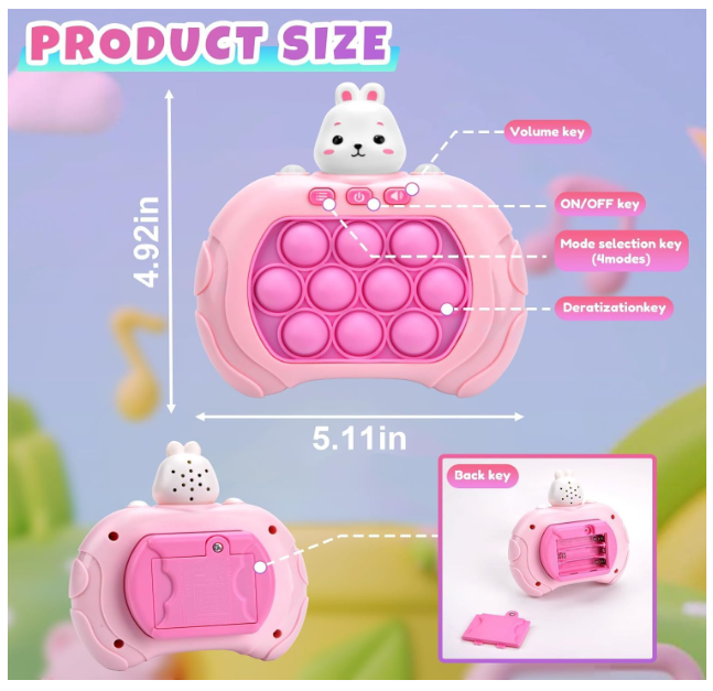 Quick Push Game Fidget Toys Pro for Kids Adults