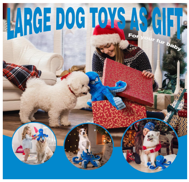 Tough Dog Toys, Stuffed Chew Large Dog Toys
