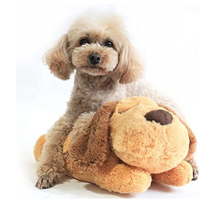Anxiety Relief Puppy Toy with Heartbeat Dog Calming Behavioral Training Toy