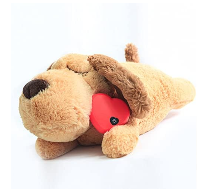 Anxiety Relief Puppy Toy with Heartbeat Dog Calming Behavioral Training Toy