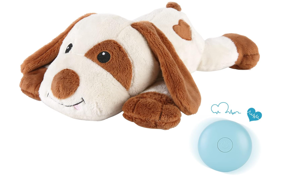 Heartbeat Puppy Toy - Comfort Cuddler Pillow, Dog Anxiety Relief Calming Aid