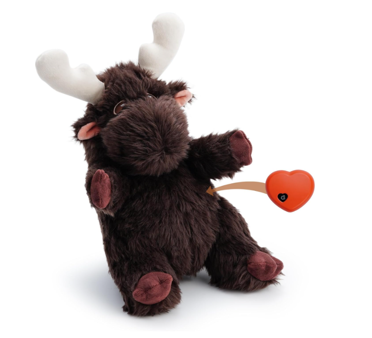 Heart Beat Dog Toy for Puppy - Soft Plush Stuffed Animal Dog Pal