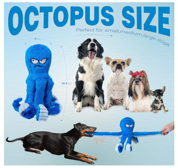 Tough Dog Toys, Stuffed Chew Large Dog Toys
