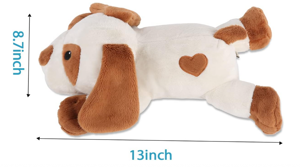 Heartbeat Puppy Toy - Comfort Cuddler Pillow, Dog Anxiety Relief Calming Aid