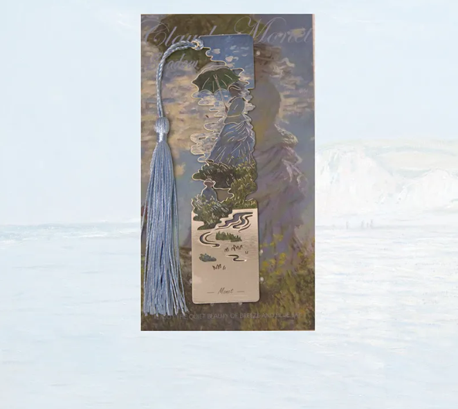 Floral Metal Bookmark Hollow Retro Metal Floral Bookmark Bronzing Painting Tassel Bookmark for Book Lovers Readers Writers Students Gifts
